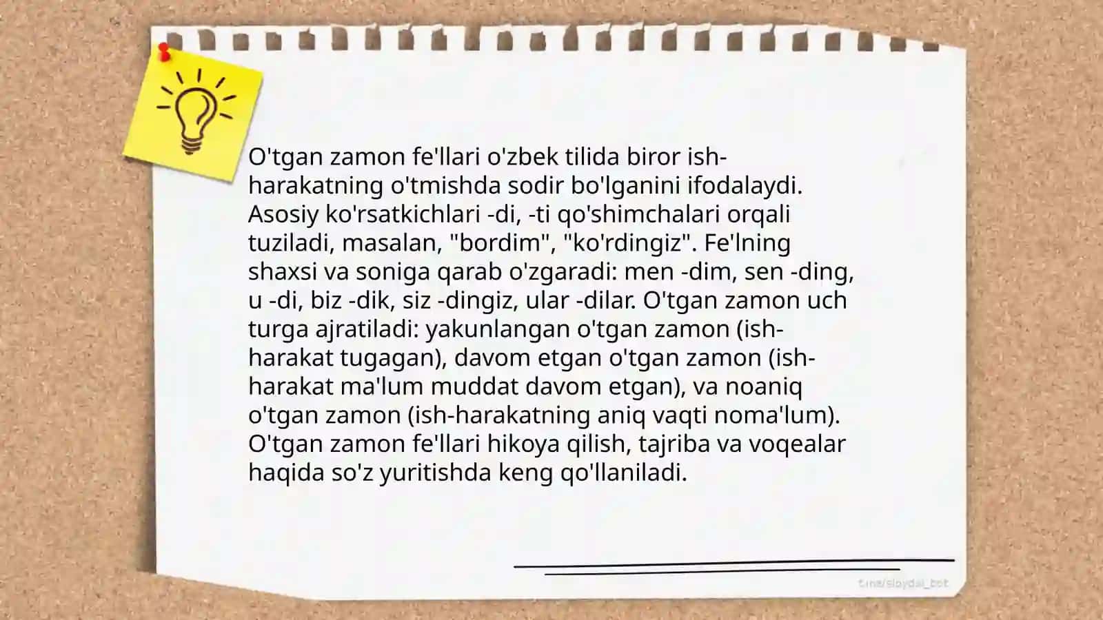 Hozirgi zamon fe'llari 4