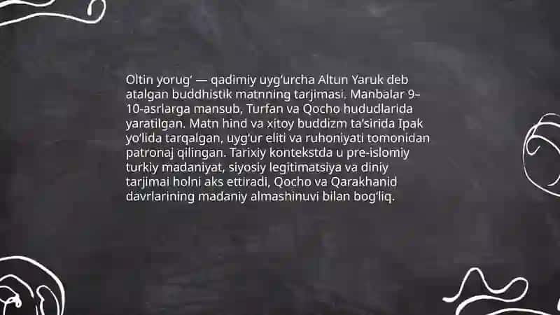 islomgacha boʻlgan turkiy adabiyot 4