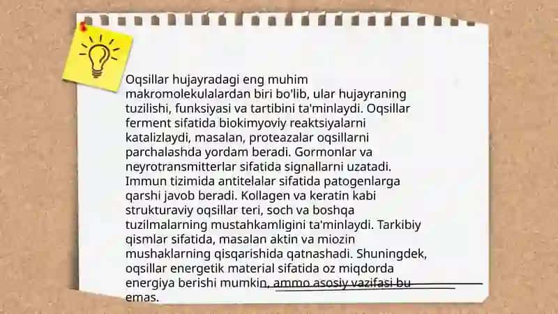 Oqsilar va ularni buzilishi 4