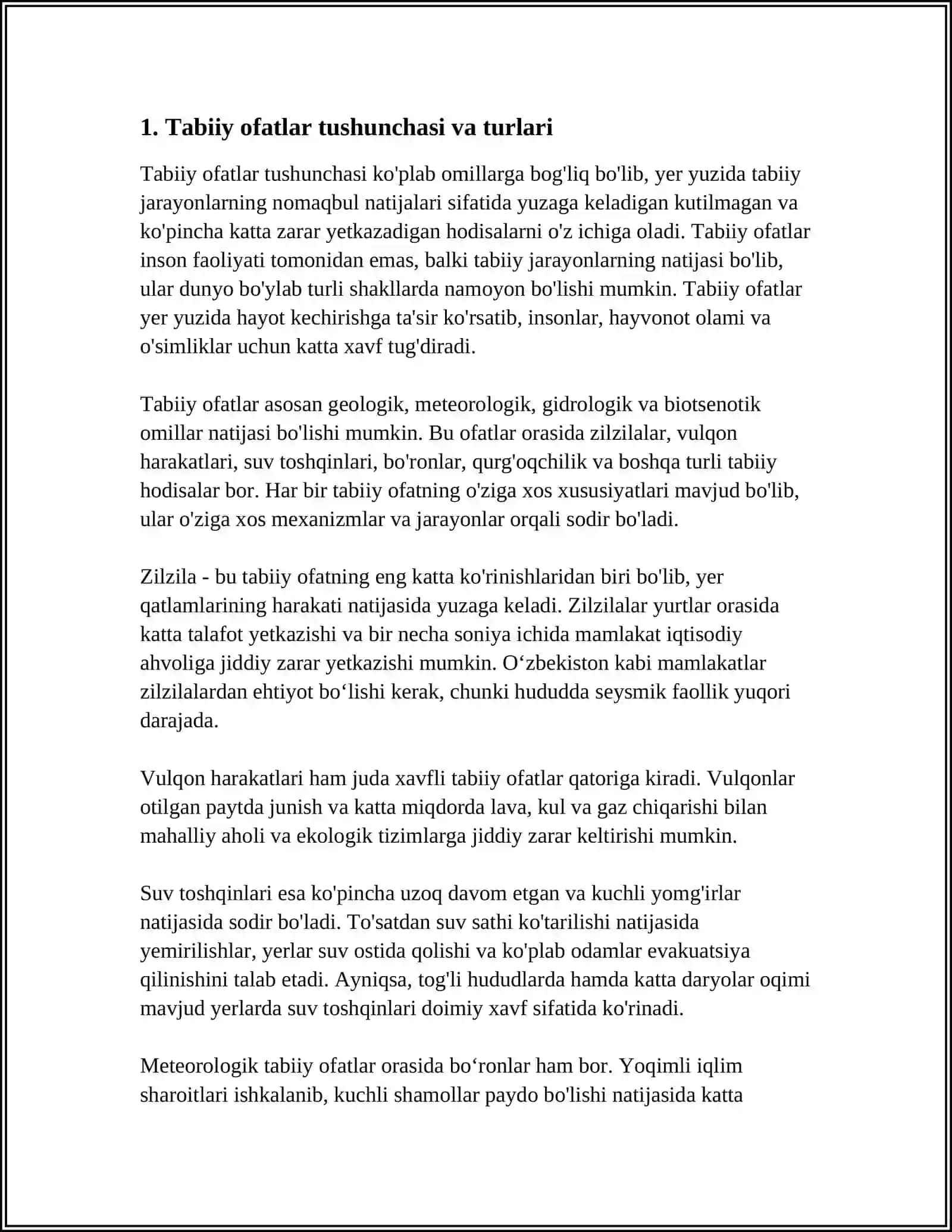 TABIIY OFATLAR VA ULARNING OQIBATLARI 4