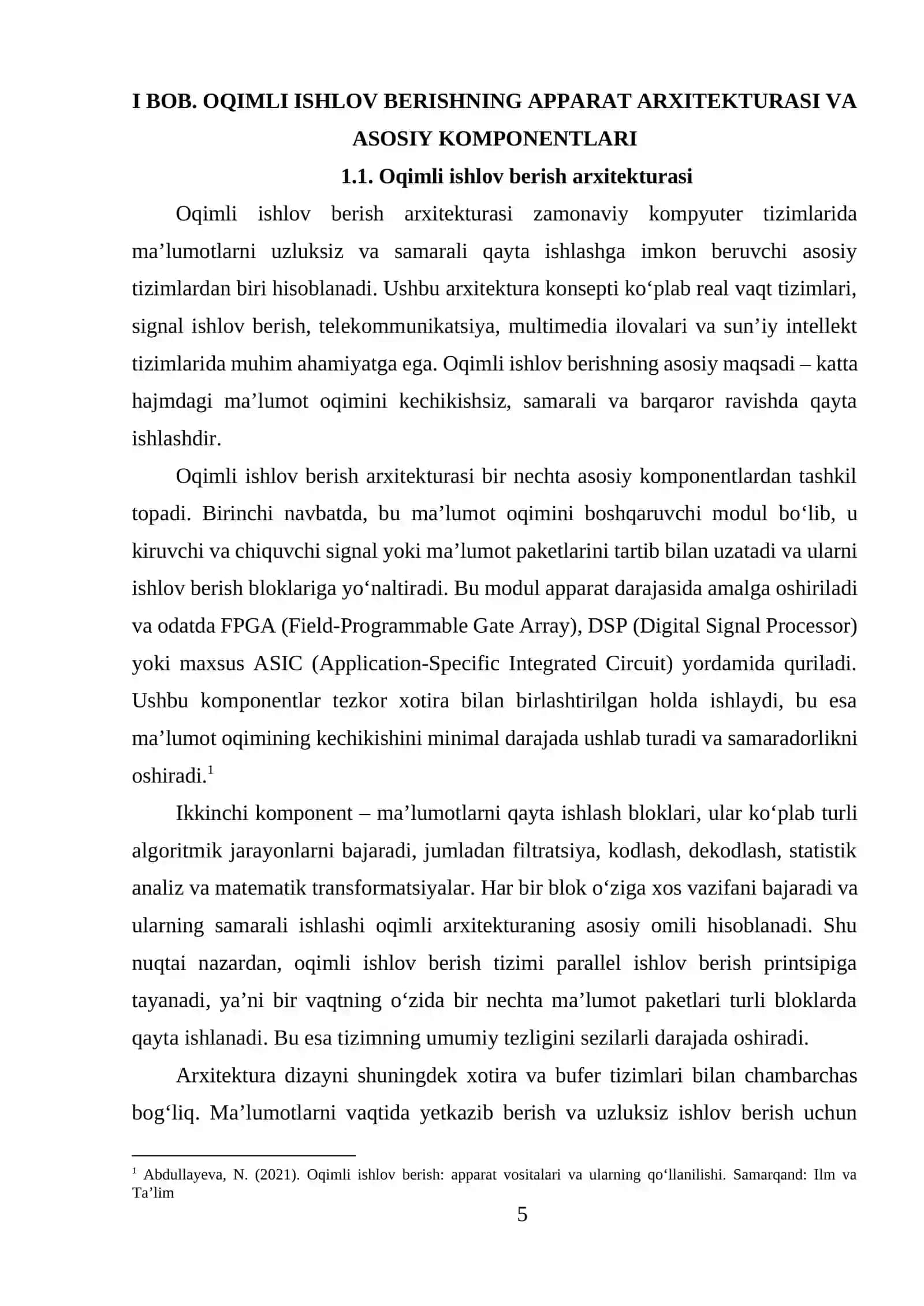 Oqimli ishlov berishning apparat vositalari 4