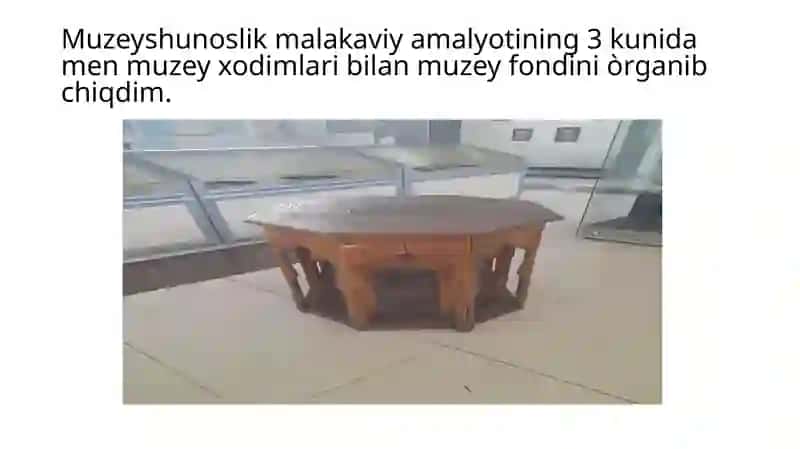 Muzeyshunoslik Amalyoti 4