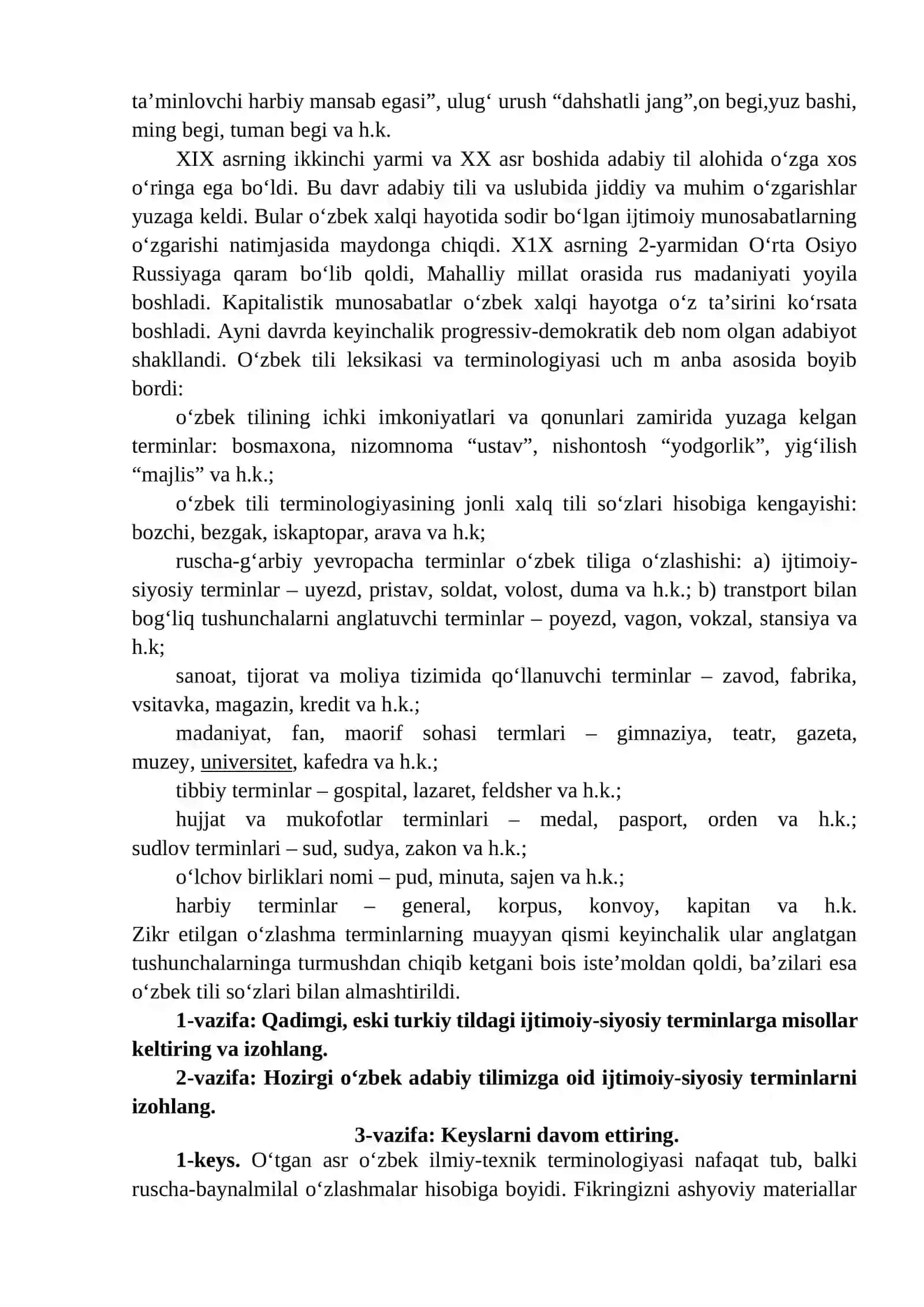 O‘zbek terminologiyasining shakllanish bosqichlari 4