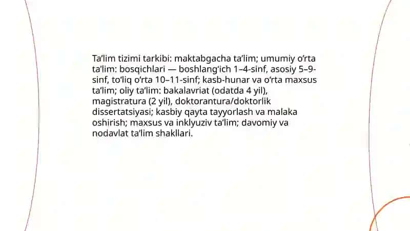 Ta’lim toʻgʻrisidagi qonunlari 4