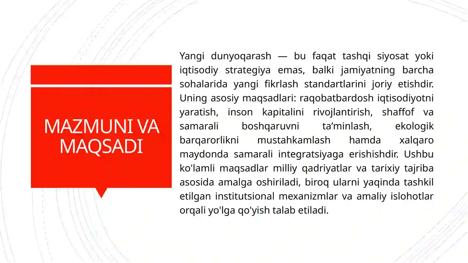 Yangi O'zbekiston Yangi dunyo qarash 4