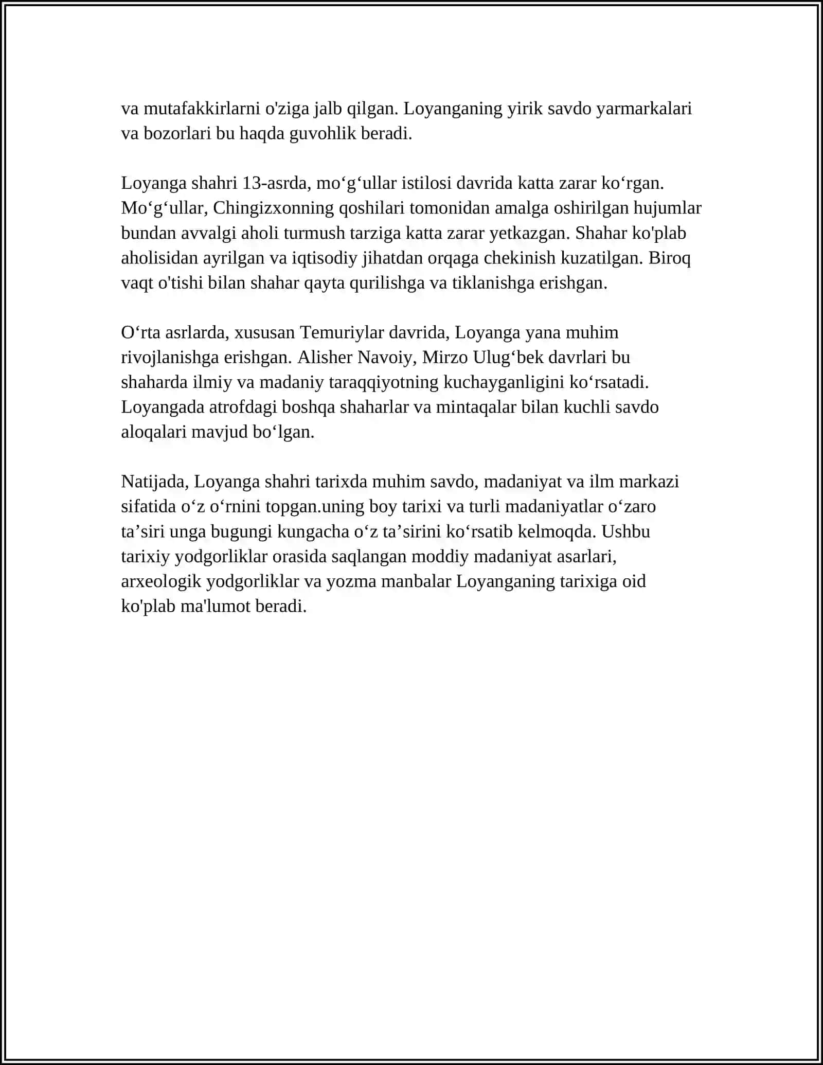 LOYAN - QADIMGI XITOY SHAHRI 4