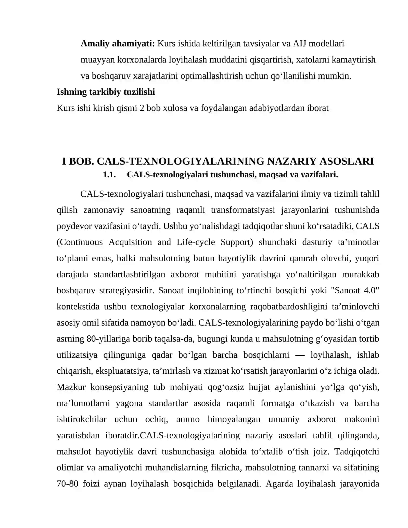 CALS-TEXNOLOGIYALARINING NAZARIY ASOSLARI 4