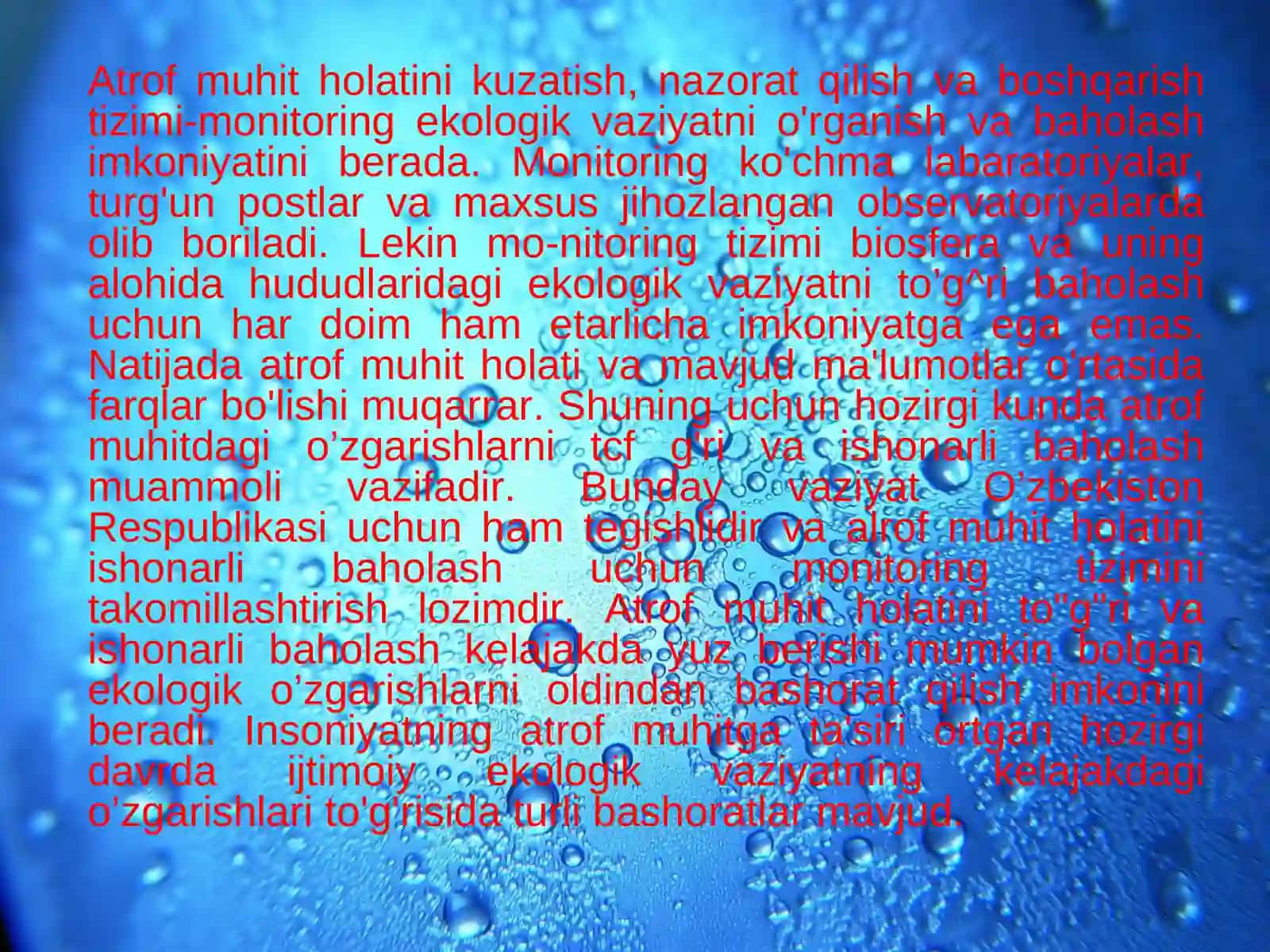 Ekologik ta'lim, tarbiya va uni rivojlantirish masalalari 4