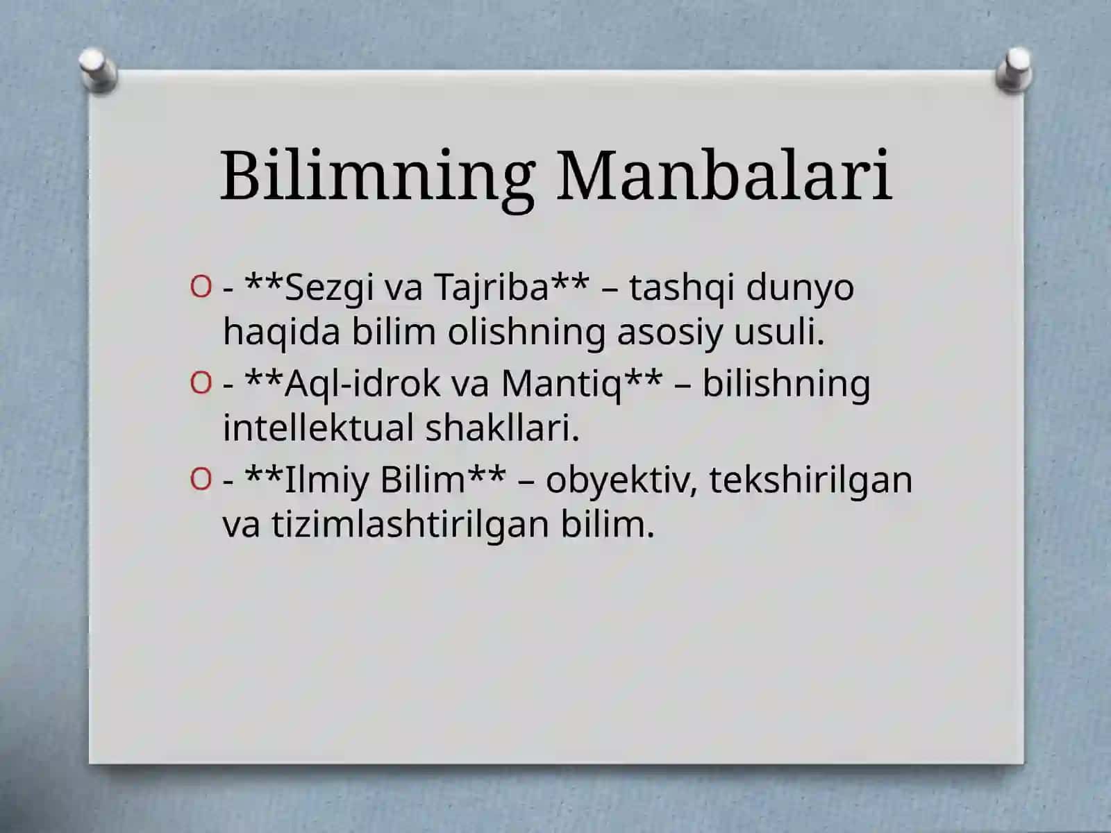 GNESOLOGIYA (BILIM NAZARIYASI) 4