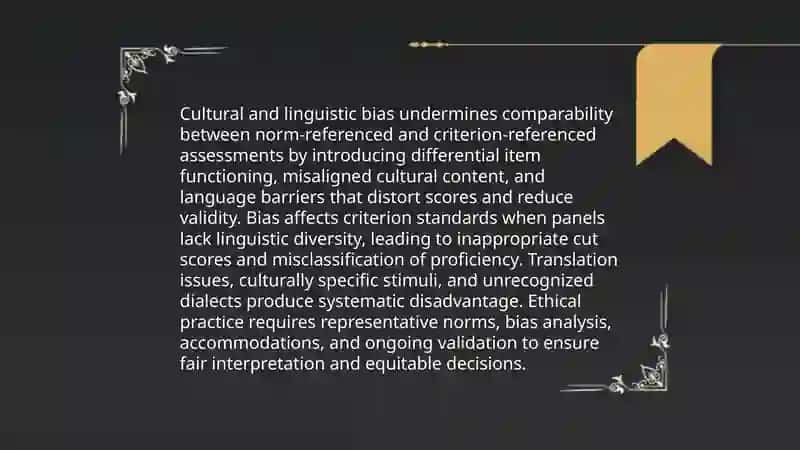 Ethical Considerations of Norm-Referenced and Criterion-Referenced Assessments 4