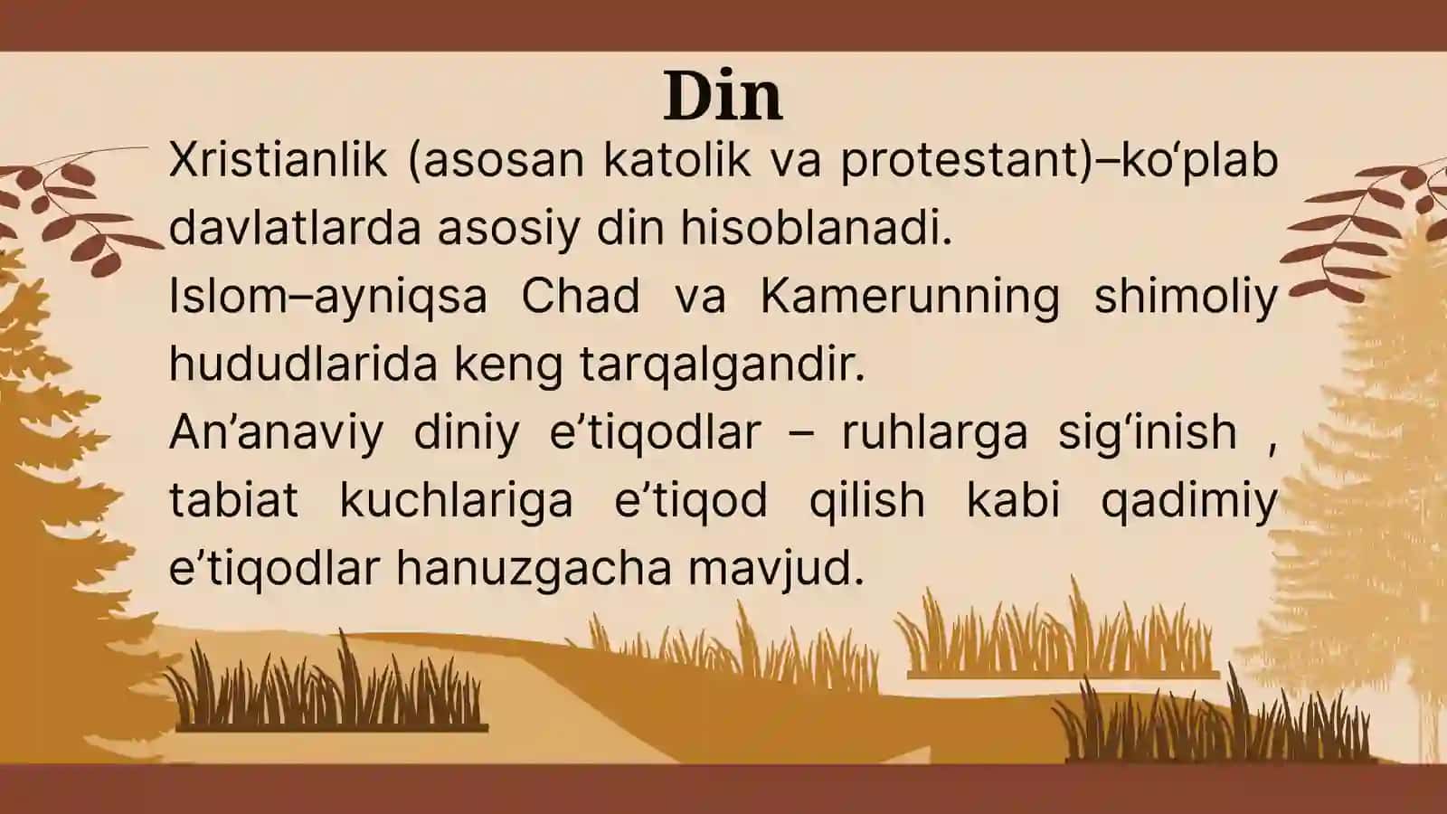 Markaziy Afrika xalqlari va madaniyati 4