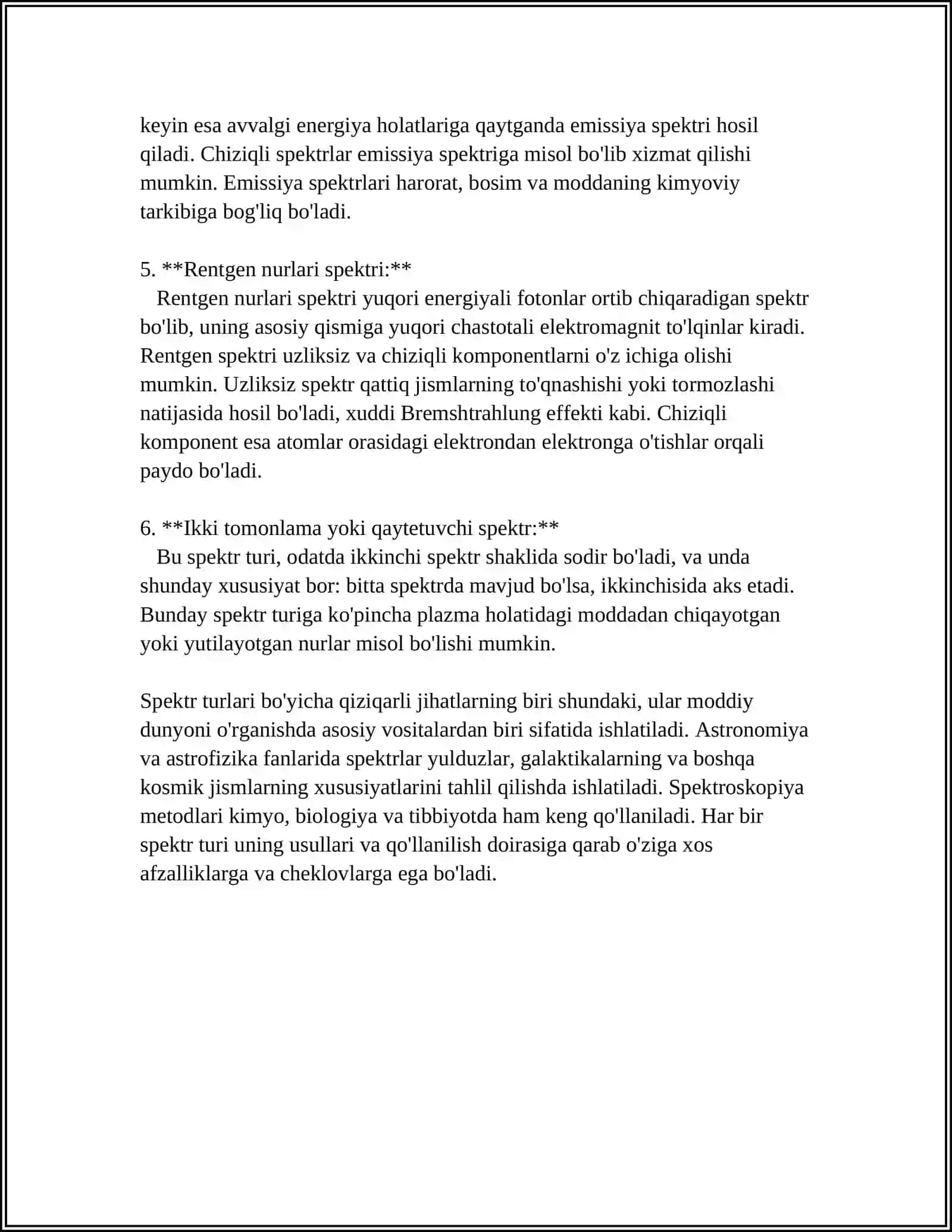 ELEMENT ATOMLARINING SPEKTRLARI VA MOZLI QONUNI 4