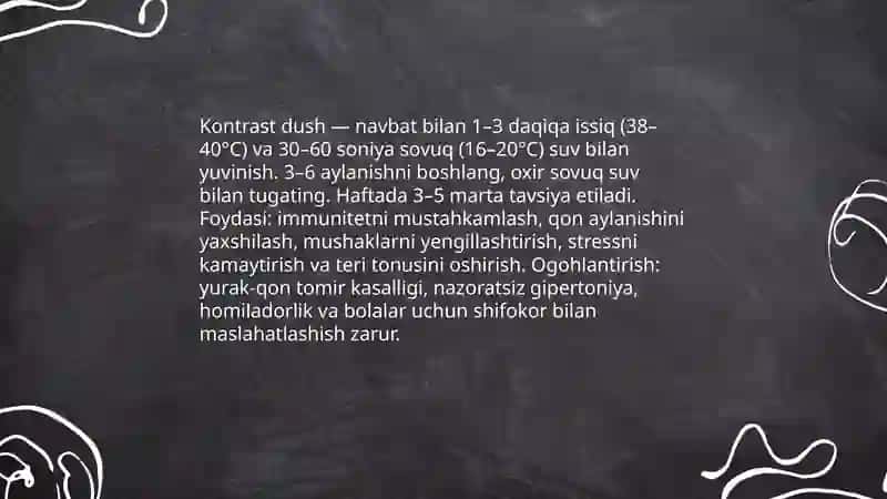 Organizmni chiniqtirish usullari 4