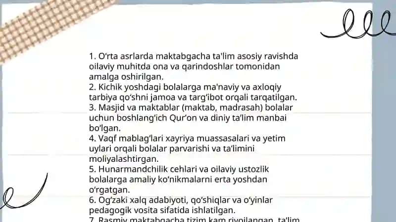 Maktabgacha ta'lim tarixi 4