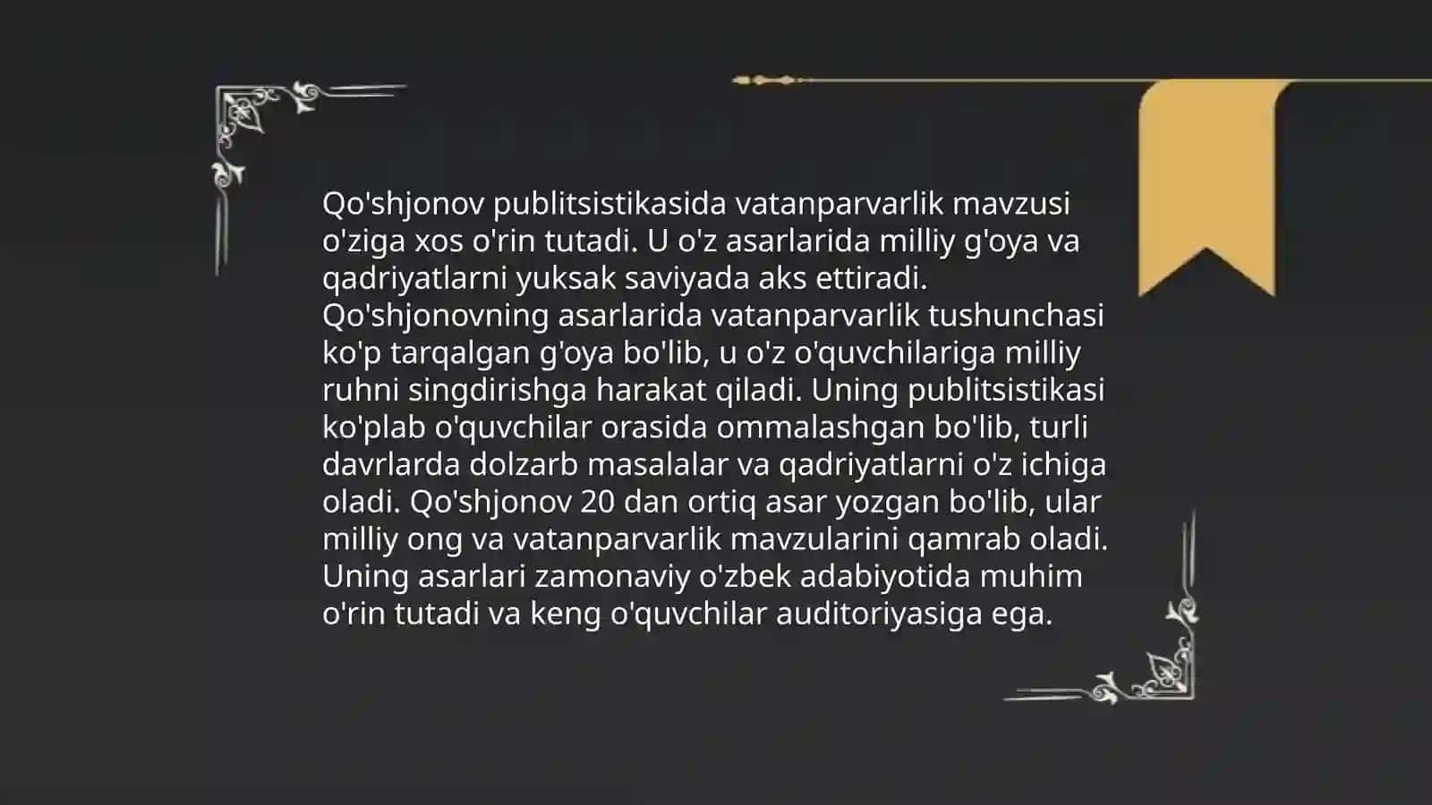 Matyoqub Qo’shjonov publitsistikasi 4