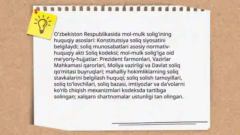 Mol-mulk solig'ining tarixiy rivojlanishi va tushunchasi 4