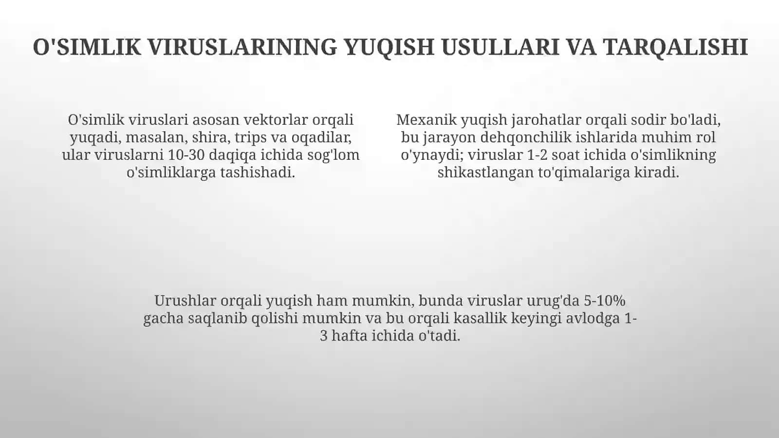 Oʻsimliklardagi virusli kasalliklar 4