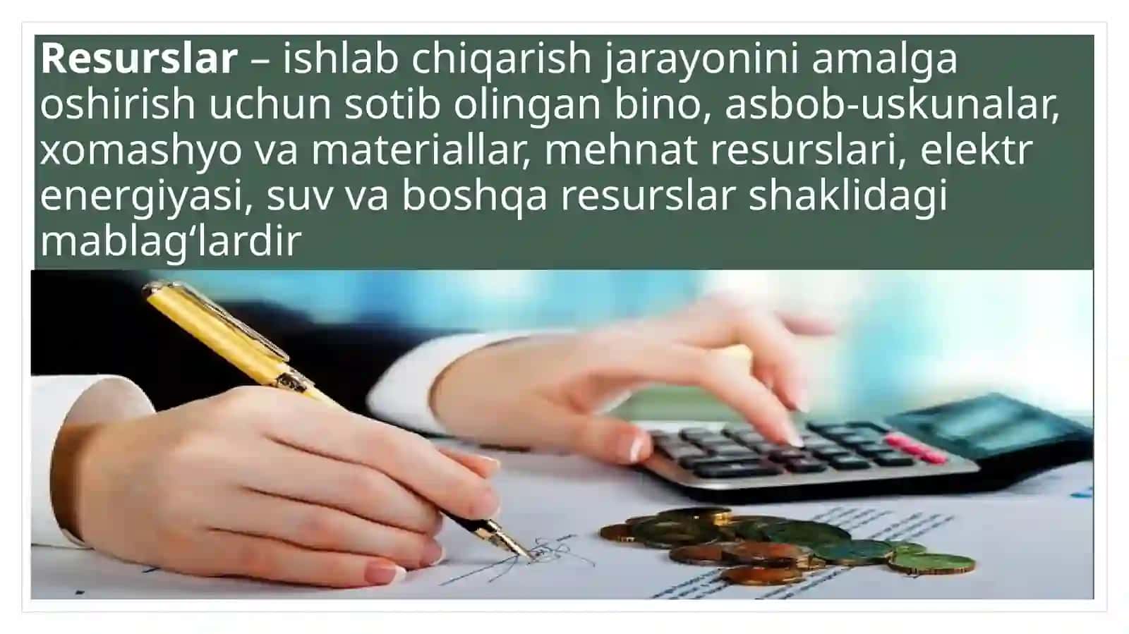 KORXONA MABLAG‘LARI VAULARDAN FOYDALANISH SAMARADORLIGI 4