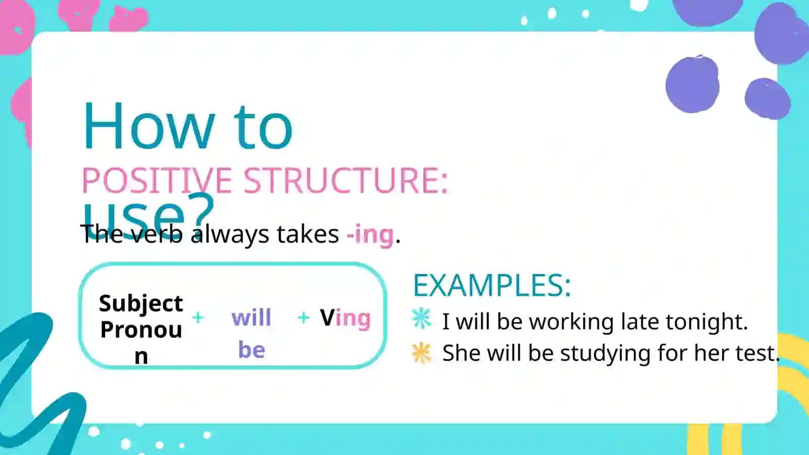 FUTURE CONTINUOUS TENSE 4