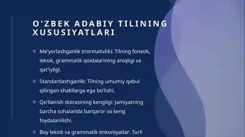 O'zbek adabiy tili va uning tayanch dialekti 4