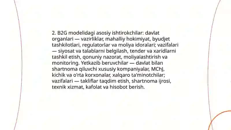 B2G sektorining ishlash prinsipi vamohiyati 4