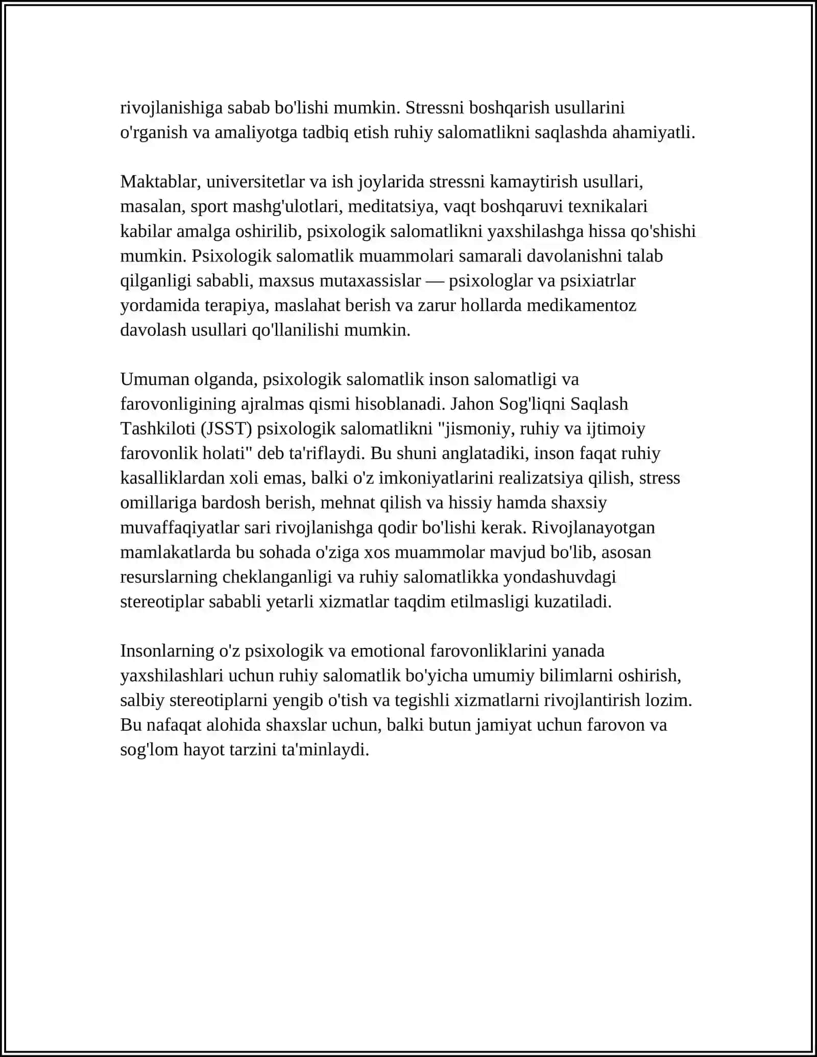PSIXOLOGIK SALOMATLIK MIZONLARI 4