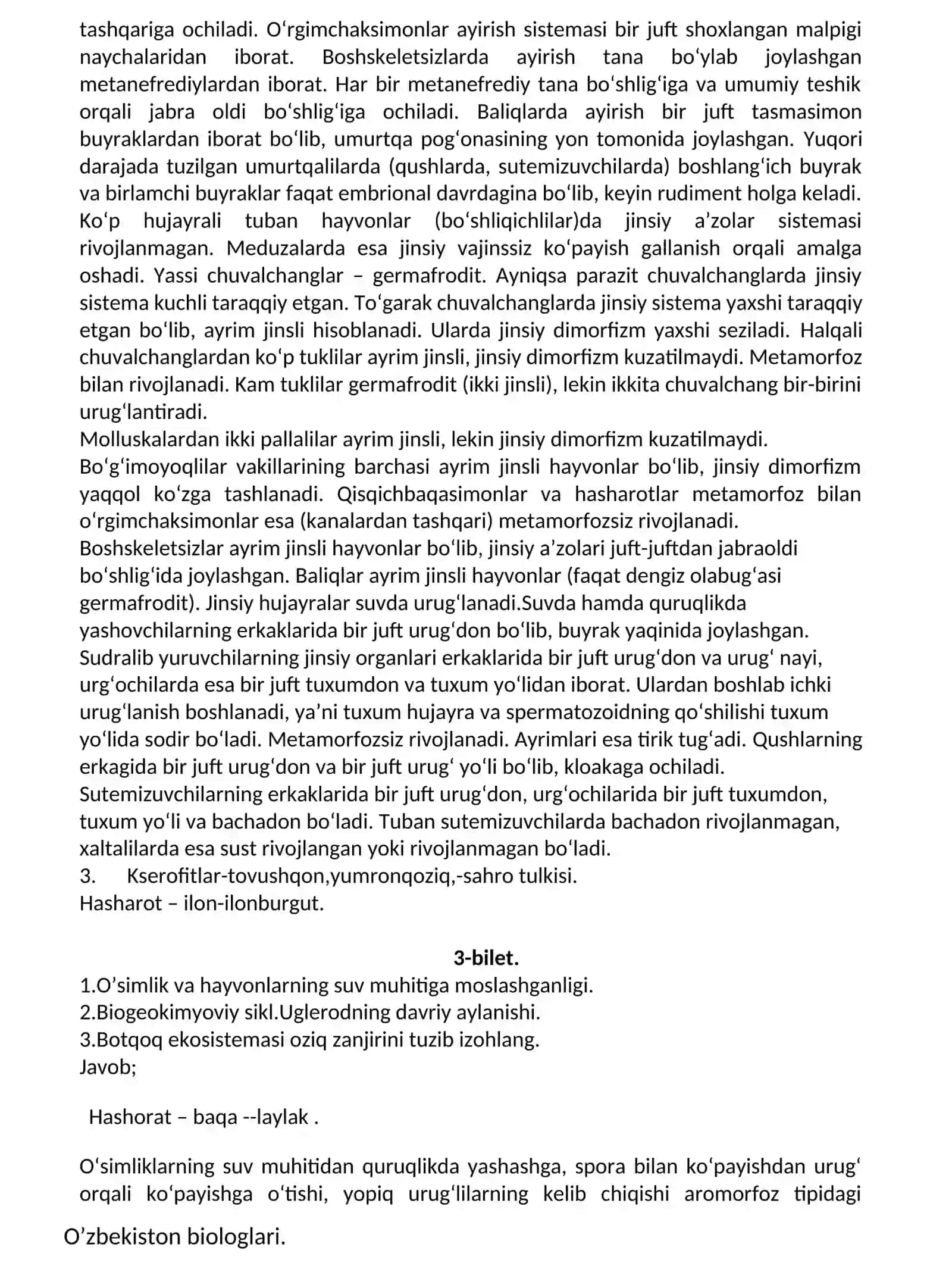 11-sinf imtihon biletlari javoblari 4