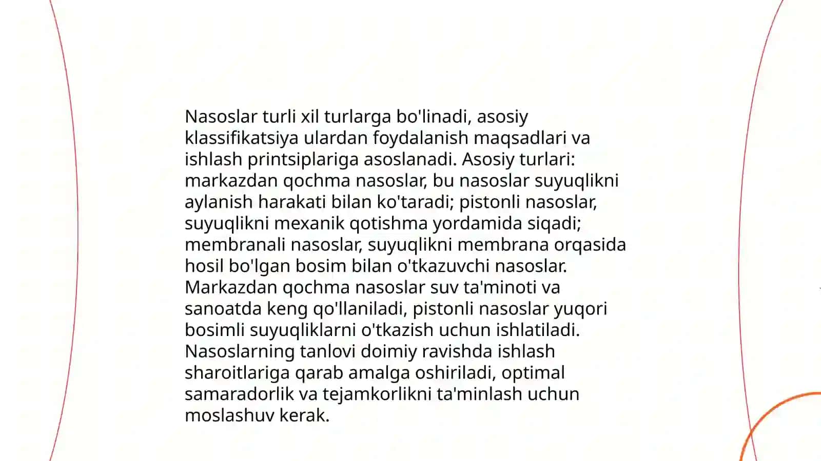 Nasos turlari bilan tanishish 4