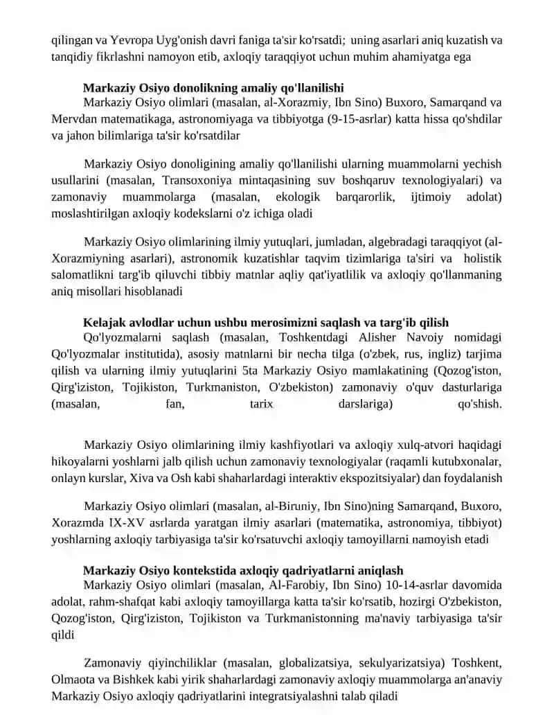 Markaziy Osiyo Olimlari Ilmiy Merosi 4