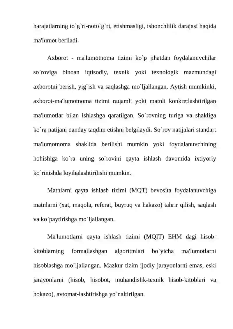 Iqtisodiyotda avtomatlashtirilgan axborot tizimlari 4