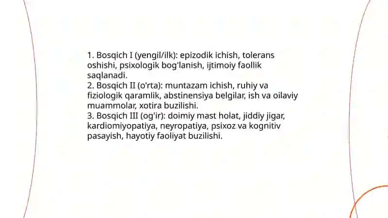 Alkogolizm va uning asoratlari 4