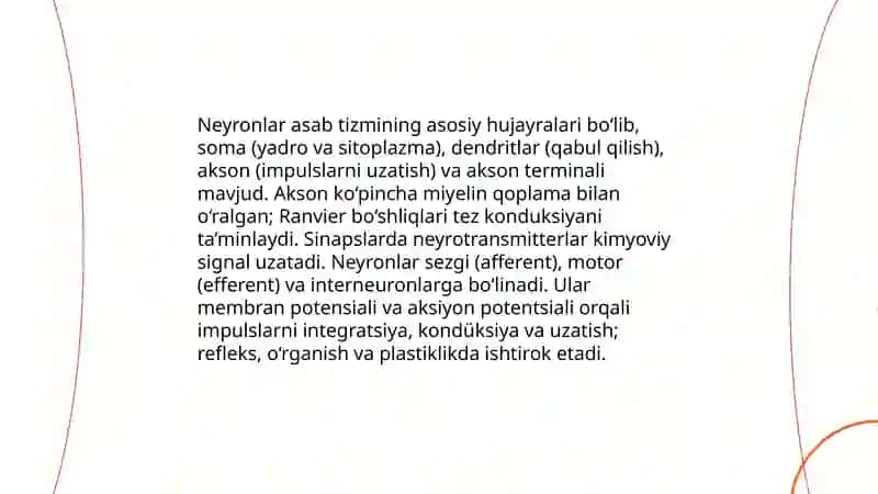 Asab tizmi va funksiyalari 4