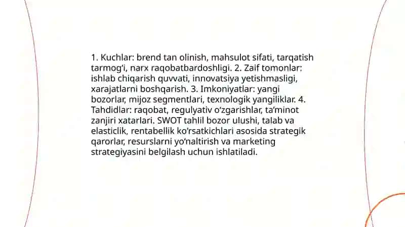 Marketing tahlili usullari 4