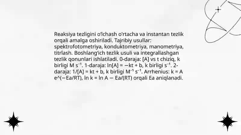 Kimyoviy reaksiya tezligi 4