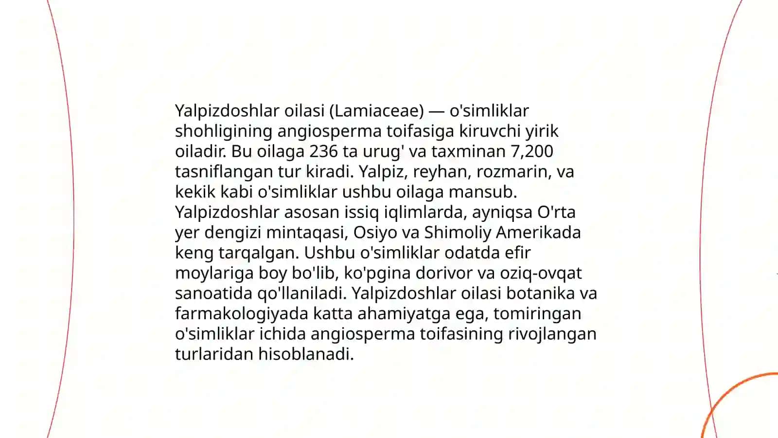 Yalpizdoshlar oilasi 4