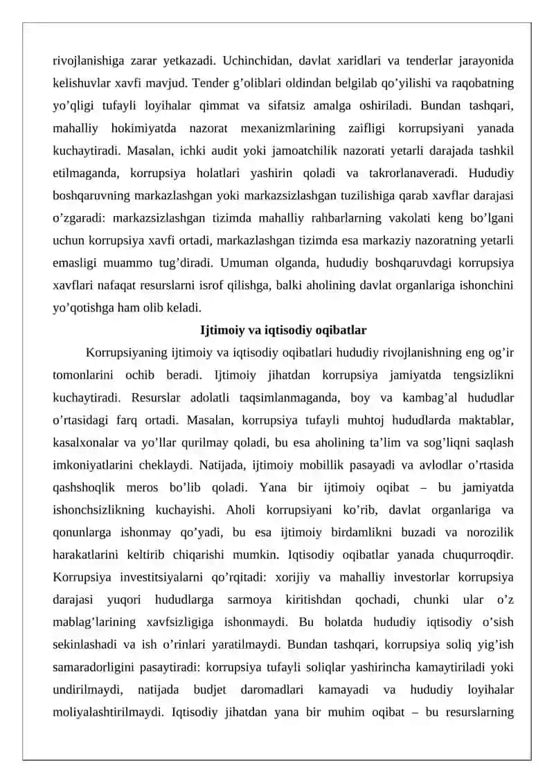 Korrupsiyasiz hudud barpo etish tadbirlari 4
