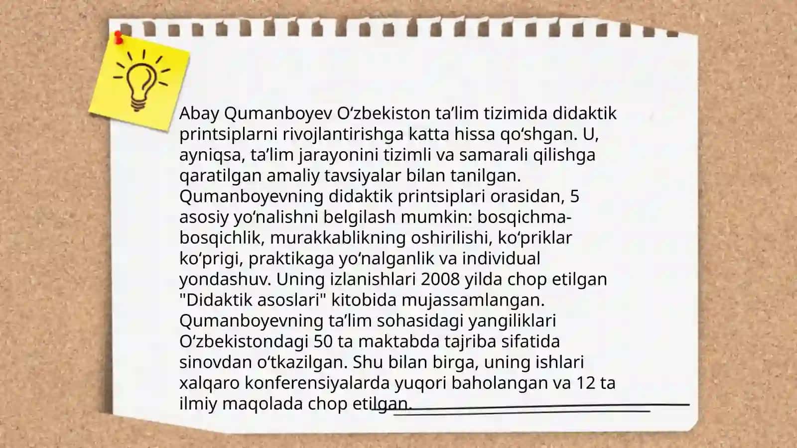 Abay Qumanboyevning pedagogik qarashlari 4
