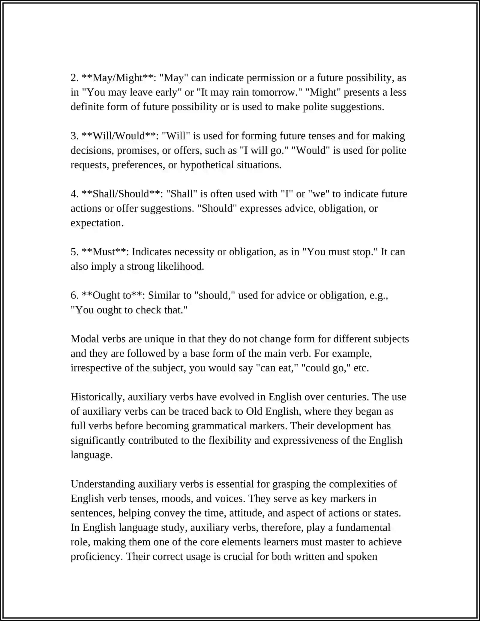 AUXILIARY VERBS 4