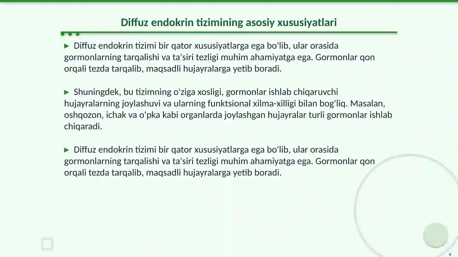 Diffuz endokrin tizim. APUD tizimning hujayralari 4