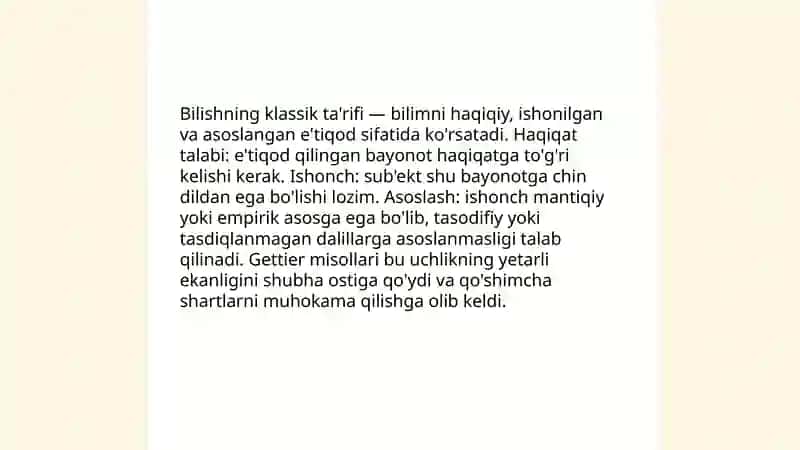 Bilish nazariyasi 4