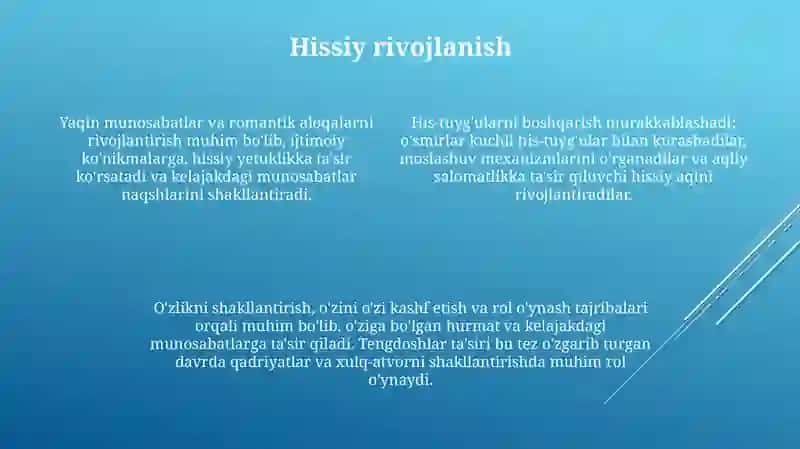 O'smirlik davri psixologiyasi 4