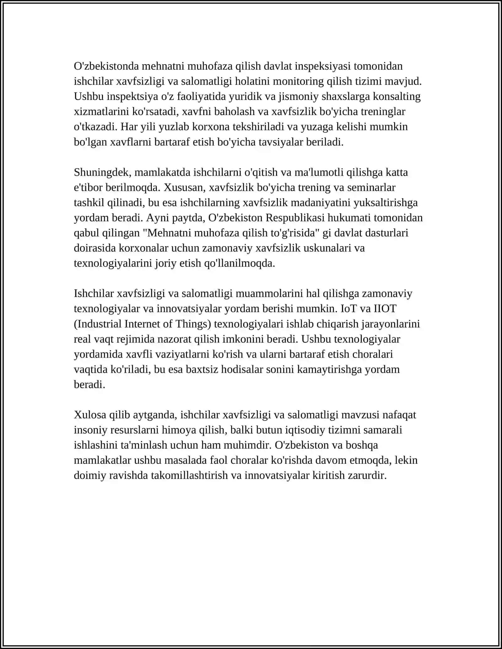 JAMOADA JOYLASHGAN ISHLAB CHIQARISH KORXONALARDAGI ISHCHILAR 4