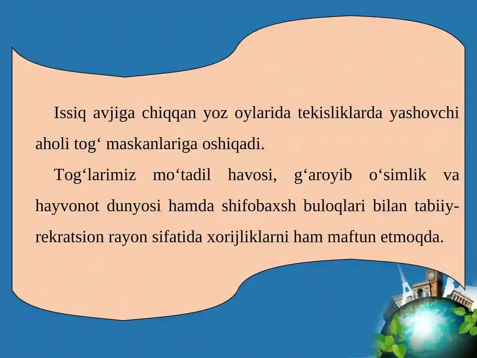 O‘zbekistonda rеkrеatsiya va turizm 4