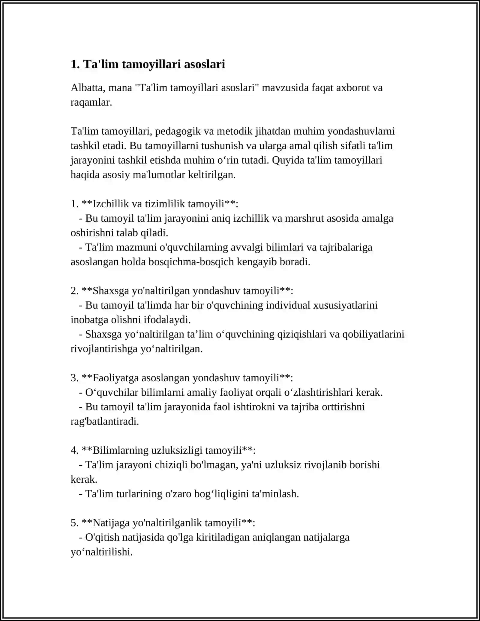 Ta'lim tamoyillari asoslari 4