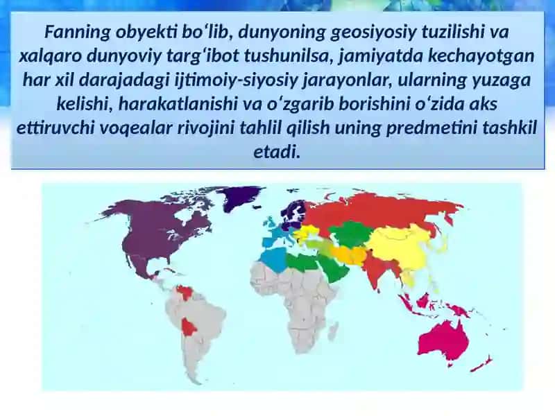 Dunyoning geosiyosiy tizimi va uning shakllanishi 4