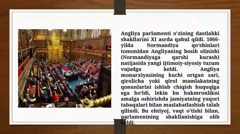 Angliya parlamentining vujudga kelishi va faoliyati (TAQDIMOT) 4