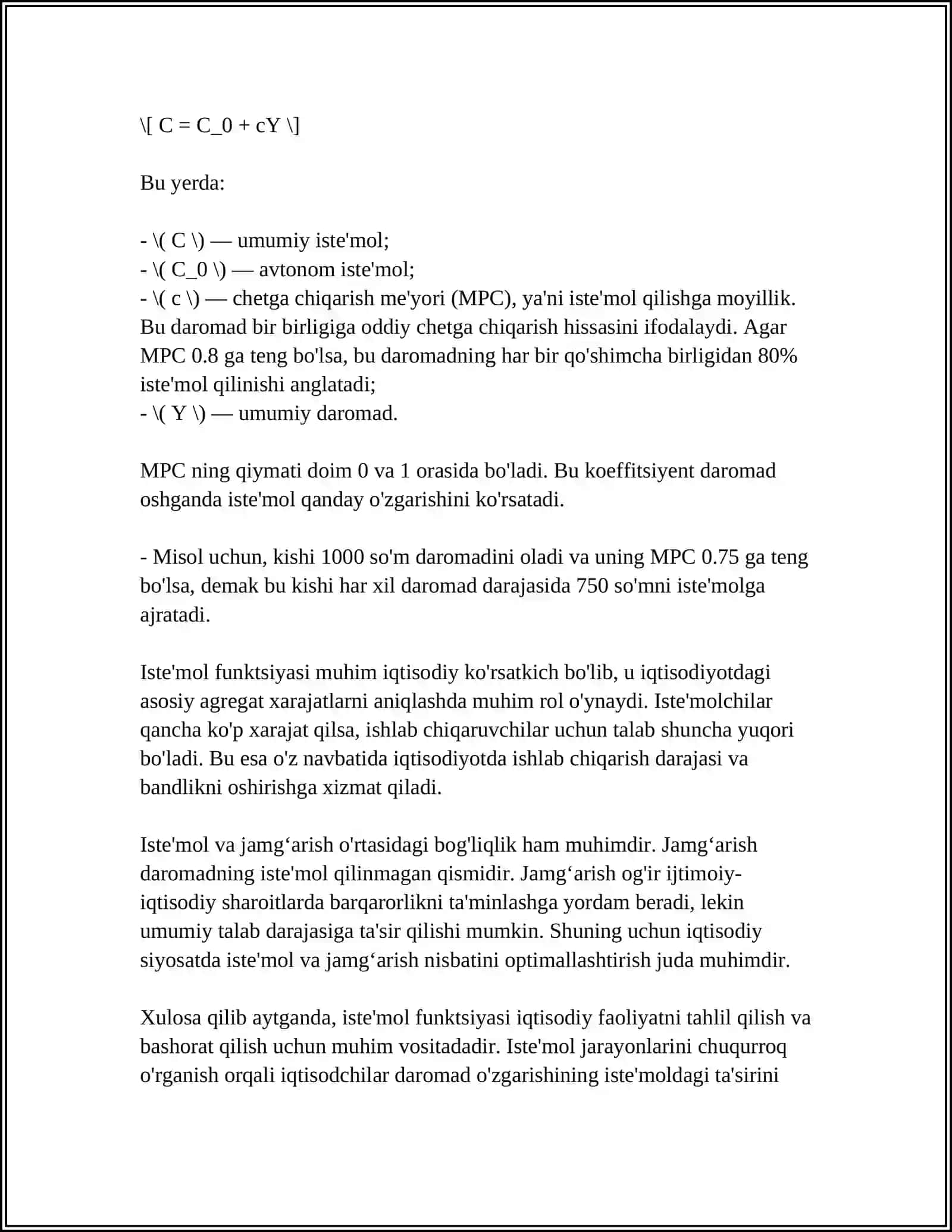 ISTEMOL VA JAMGʻARISH FUNKSIYALARI 4