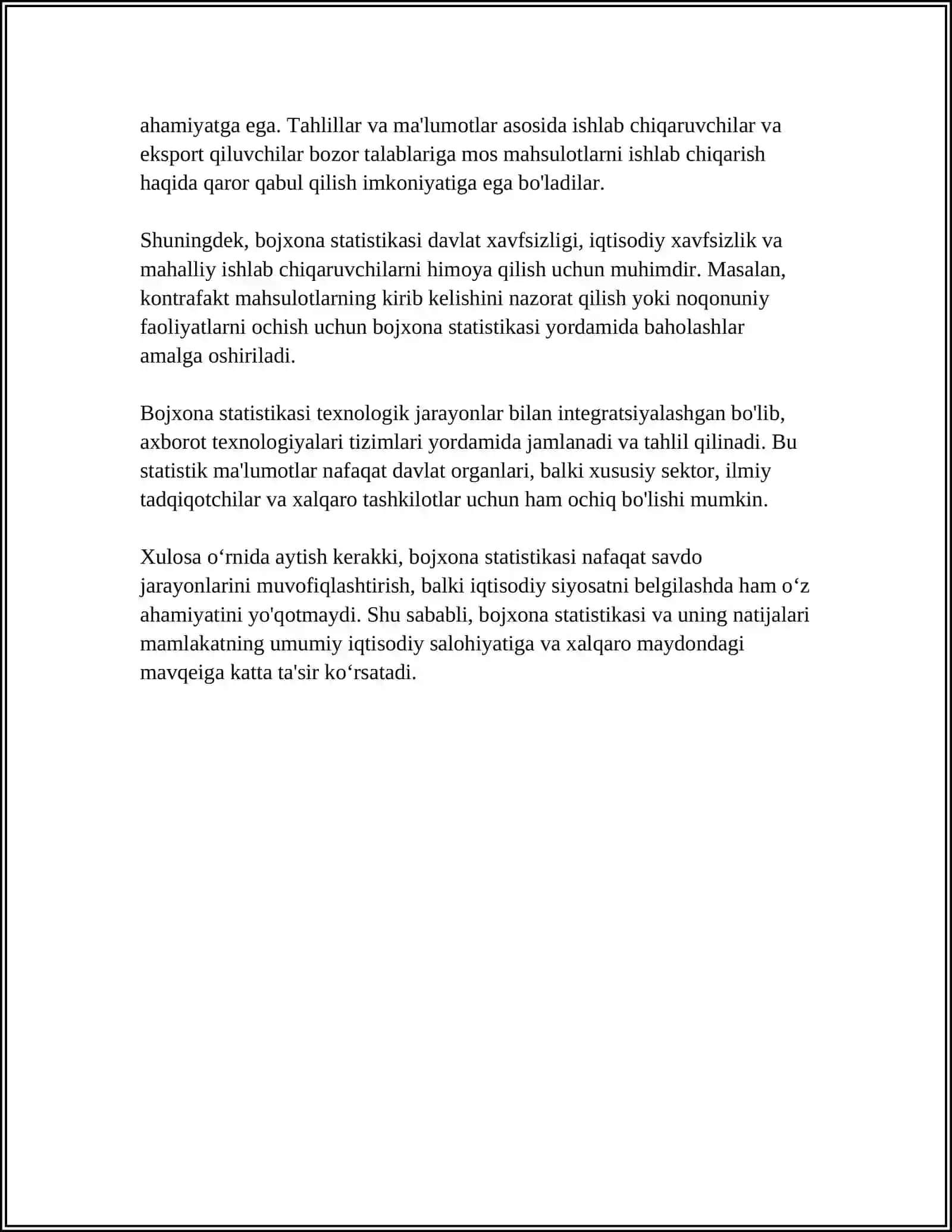 Bojxona statistikasi 4