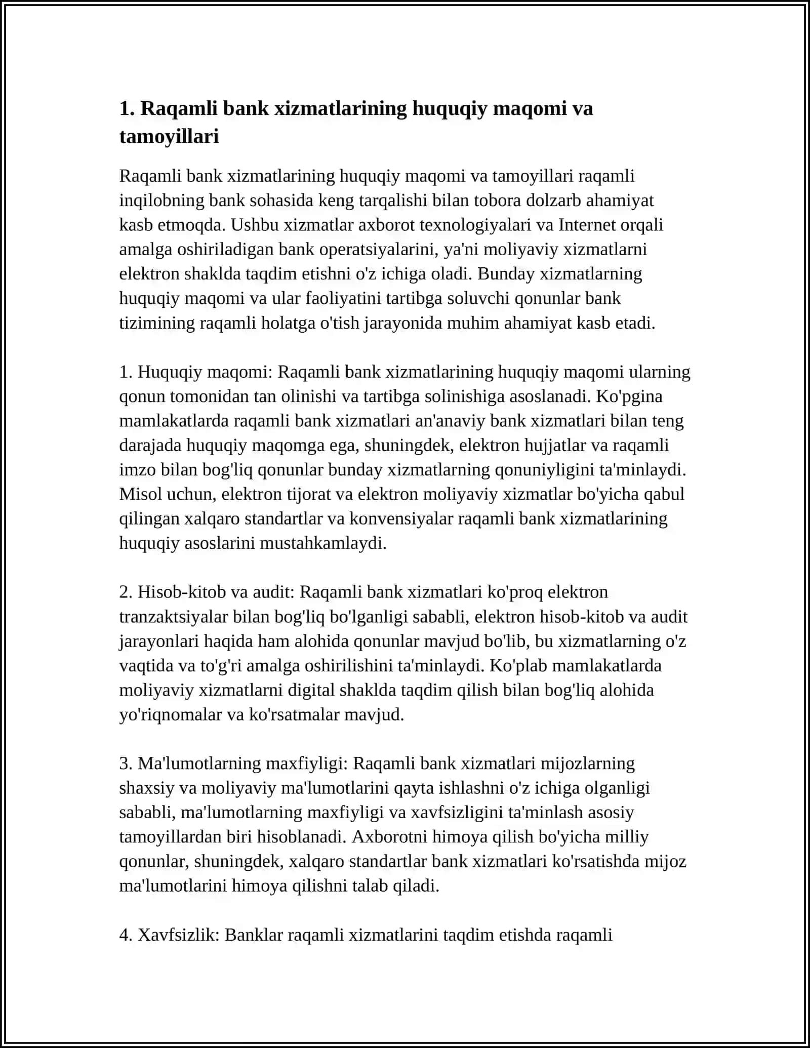 RAQAMLI BANK XIZMATLARI HUQUQIY ASOSLARI 4