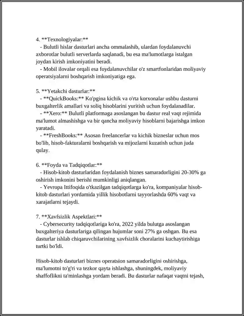 Hisob-kitob dasturlari 4